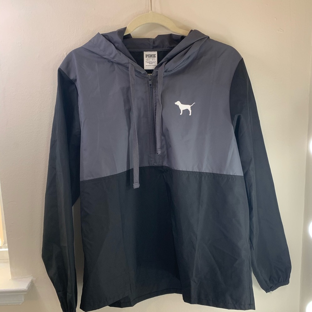 PINK half zip windbreaker